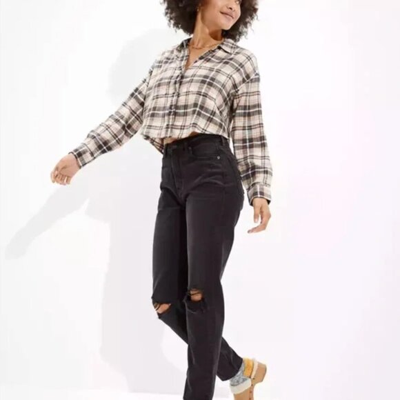 American Eagle Outfitters Tops - American Eagle Cozy Cabin Cropped Flannel
